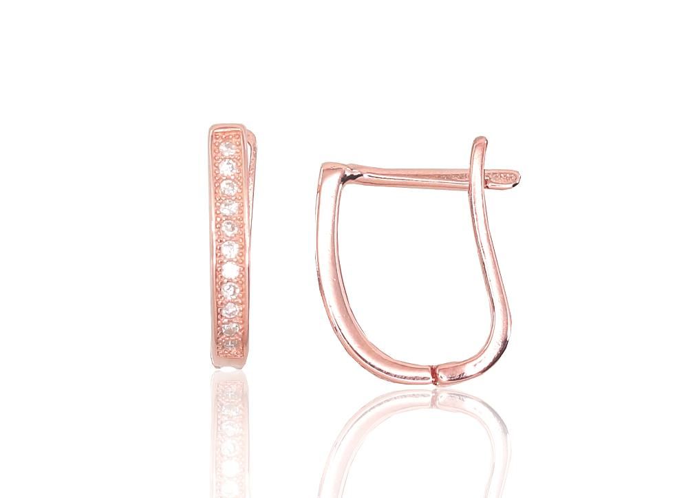 Gold Plated Silver Earrings English Clasp A2202951PAuRCZ