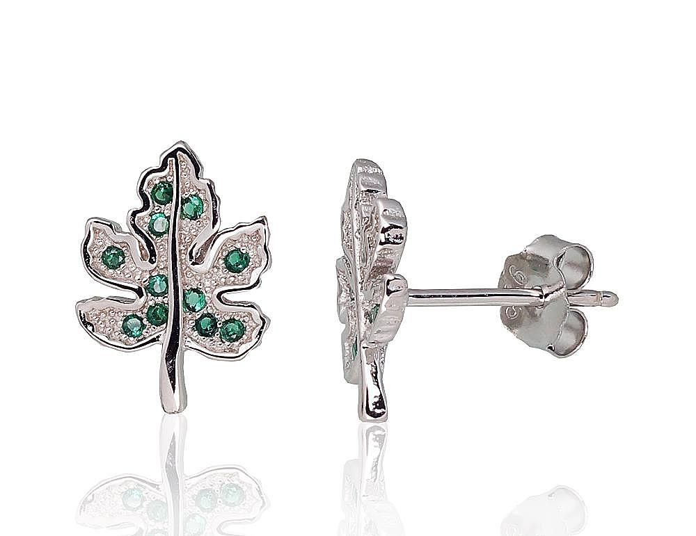 Silver Earrings A2202969PRhGrCZDG