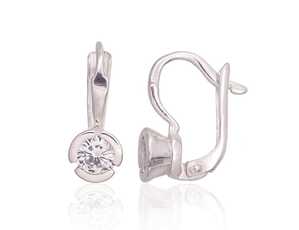Silver earrings with Lever backs A2203564CZ