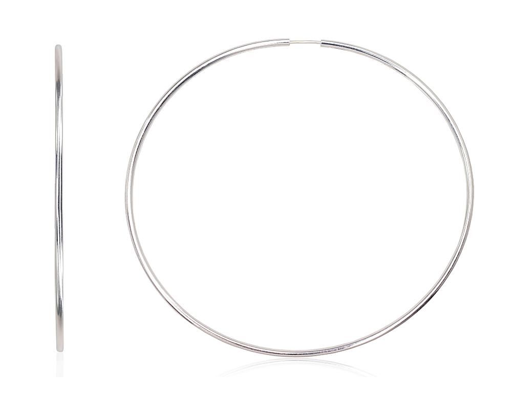 Silver Earrings Rinkutės - Round Earrings A2203698