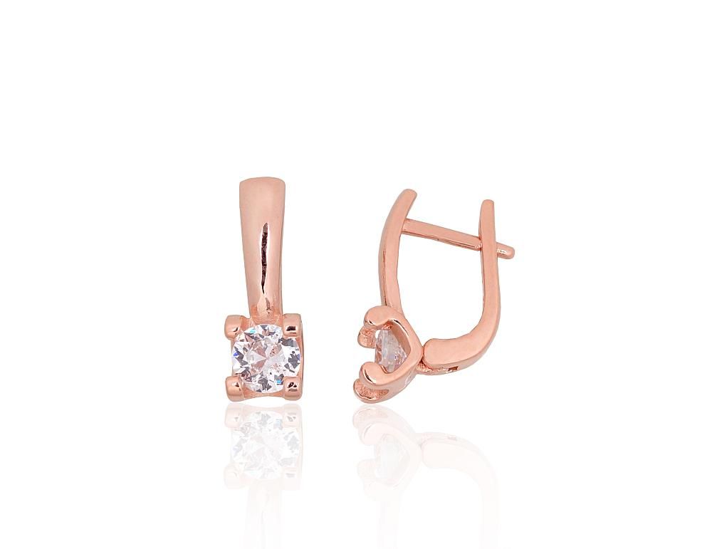 Gold Plated Silver Earrings English Clasp A2204271PAuRCZ