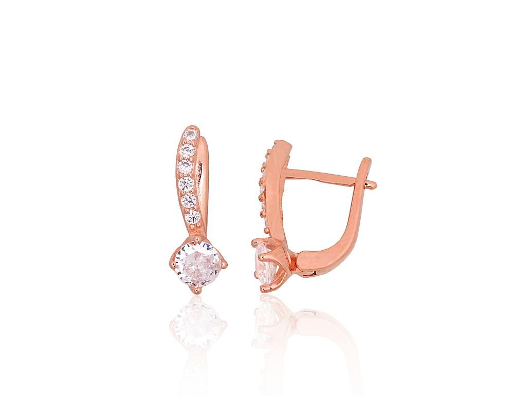 Gold Plated Silver Earrings with English Clasp A2204272PAuRCZ