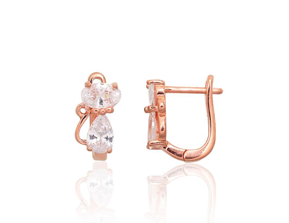 Gold Plated Silver Earrings English Clasp A2204287PAuRCZ