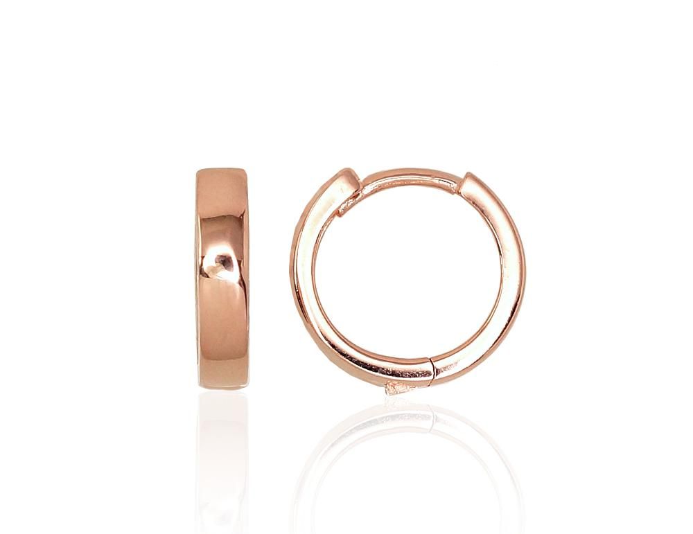 Gold Plated Silver Hoop Earrings A2203121PAuR