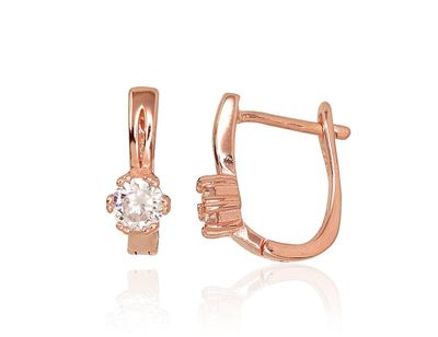 Gold Plated silver earrings with Lever backs A2203103PAuRCZ
