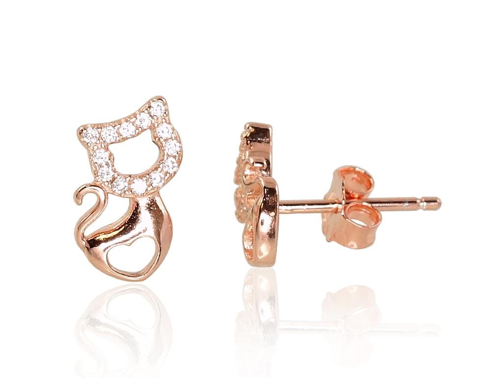 Gold Plated Silver Earrings A2203150PAuRCZ