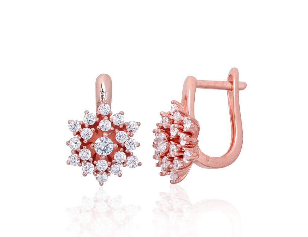 Gold Plated Silver Earrings with English Clasp A2203849PAuRCZ