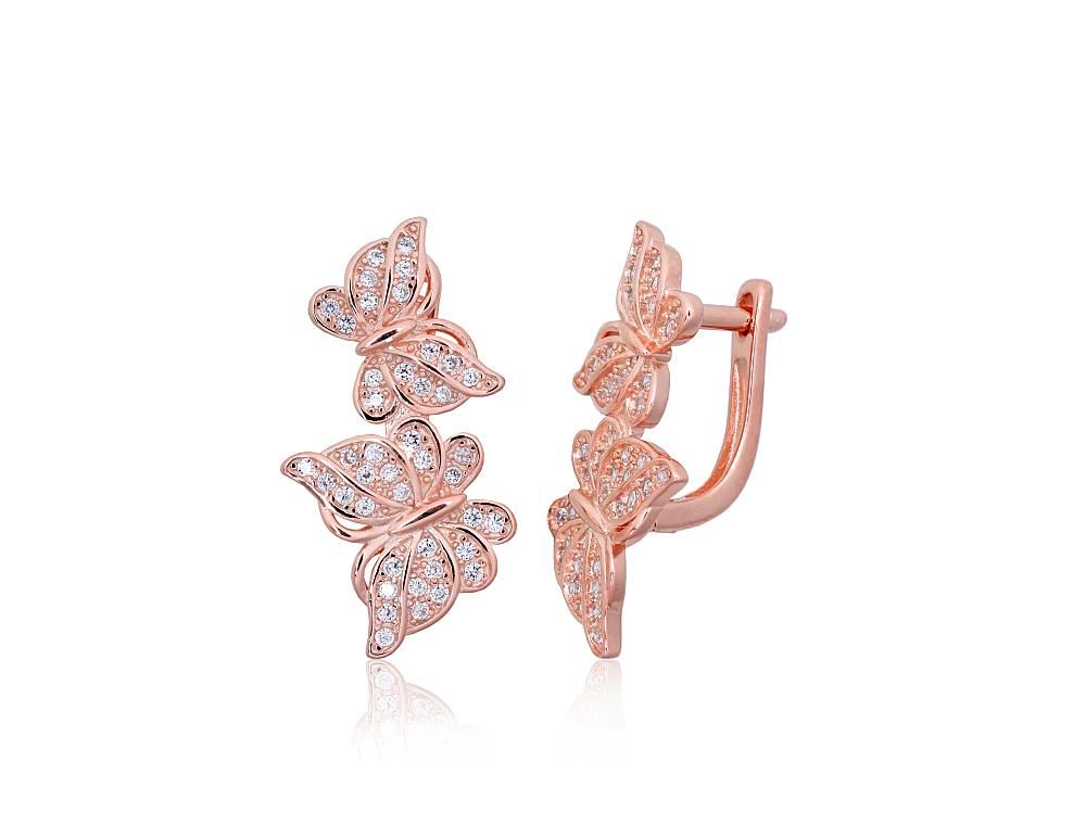 Gold Plated Silver Earrings with English Clasp A2203851PAuRCZ