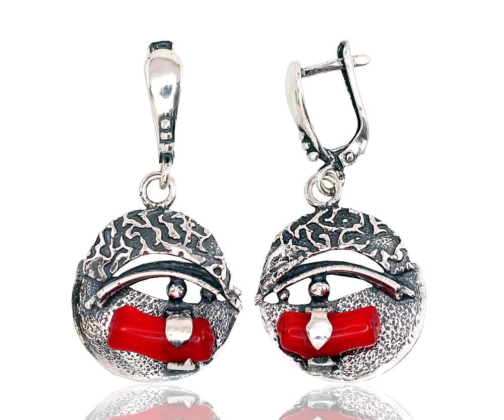 Silver Earrings with English Clasp A2202890POxBkCO