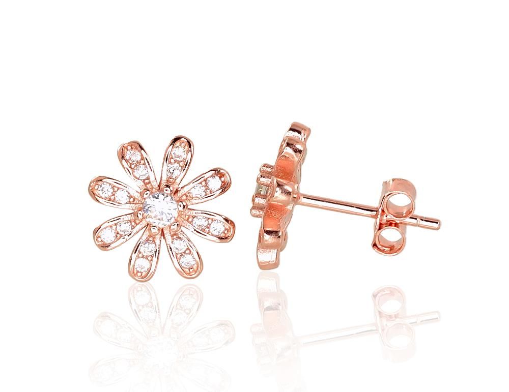 Gold Plated Silver Earrings A2203128PAuRCZ