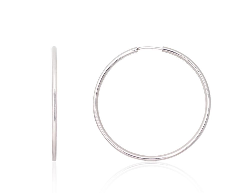 Silver Earrings Rinkutės - Round Earrings A2203694