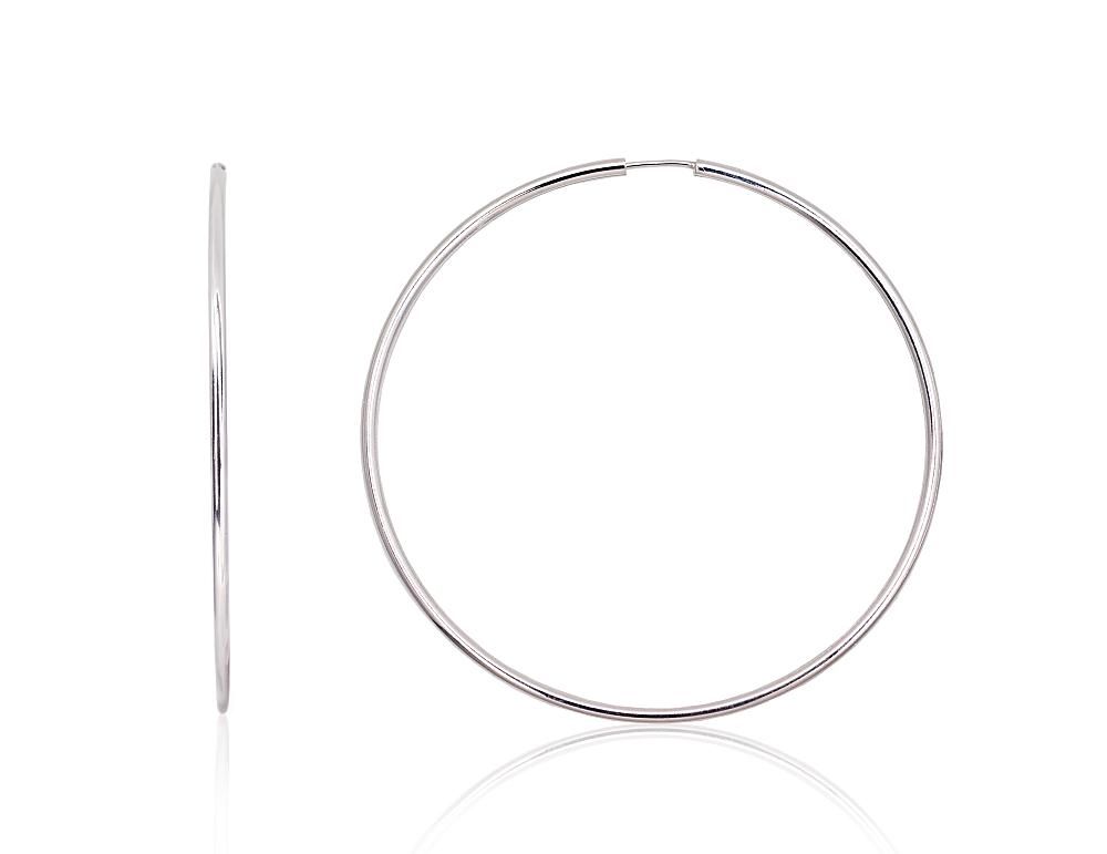 Silver Earrings Rinkutės - Round Earrings A2203696