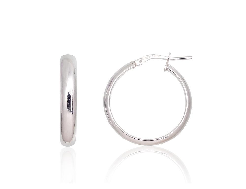 Silver Earrings Rinkutės - Round Earrings A2203717