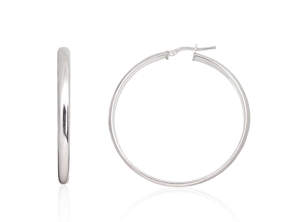 Silver Earrings Rinkutės - Round Earrings A2203719