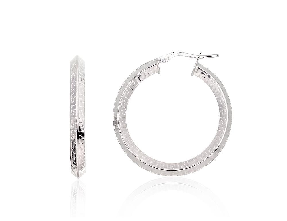 Silver Earrings Rinkutės - Round Earrings A2203727