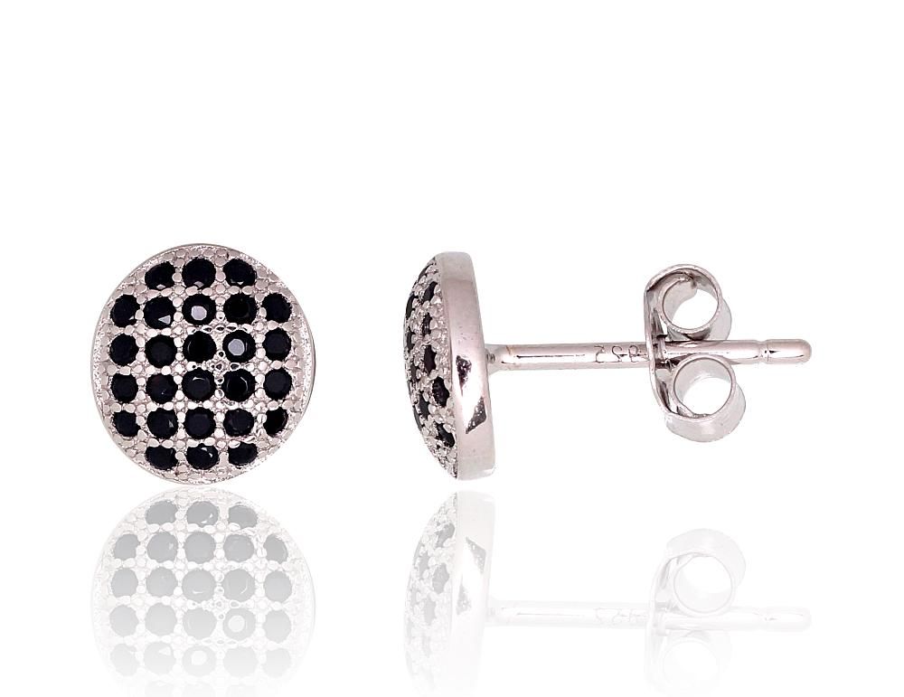 Silver Earrings A2203734PRhGrCZBK