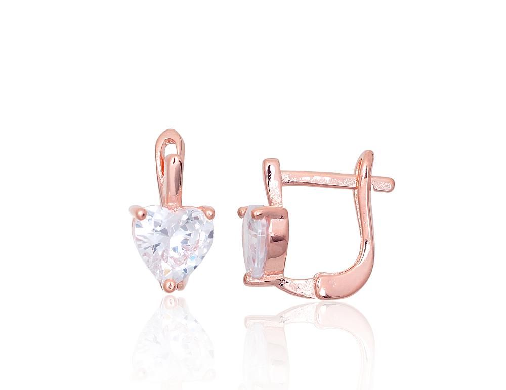 Gold Plated Silver Earrings with English Clasp A2203838PAuRCZ