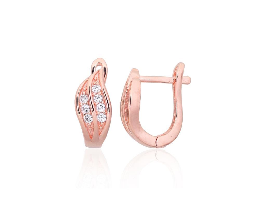 Gold Plated silver earrings with Lever backs A2203850PAuRCZ