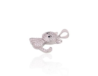 Silver Pendant A2302005PRhGrCZCZBK
