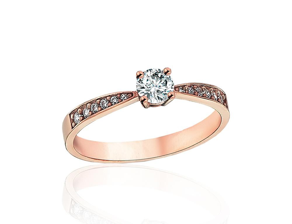 Gold Engagement Ring A1101250AuRCZ