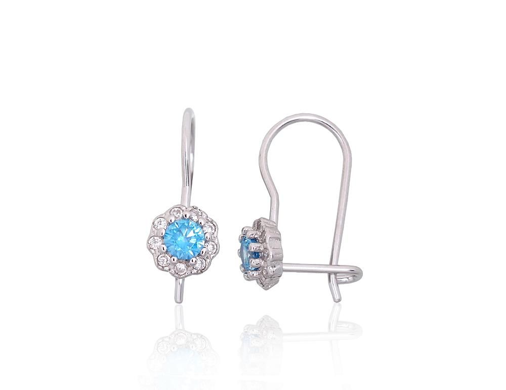 Silver Earrings A2203830PRhGrCZCZAQ