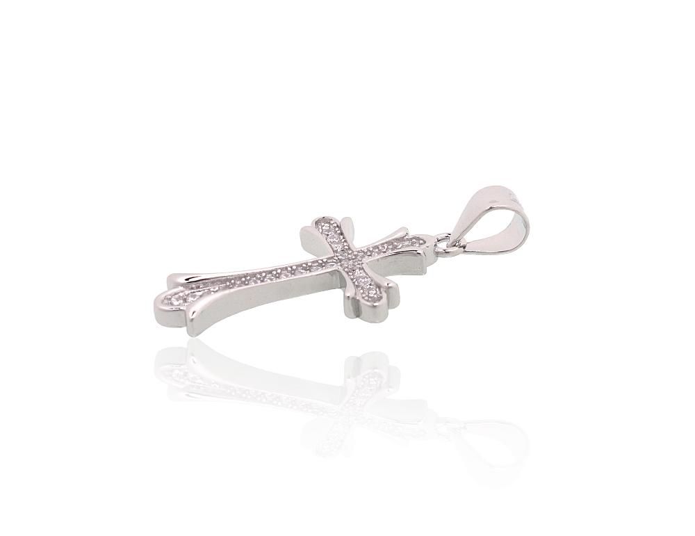 Silver pendant A2301979PRhGrCZ Silver 925° Rhodium Plating Zirkons  Crosses and Icons