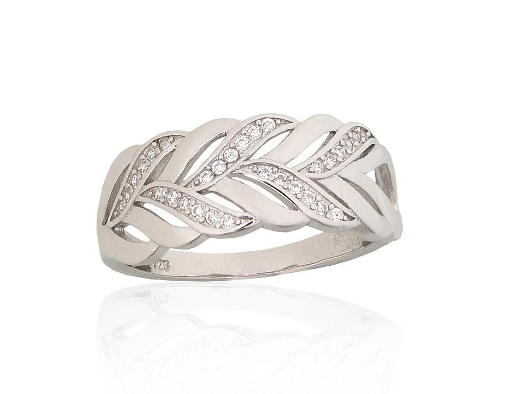 Silver ring A2102005PRhGrCZ Silver 925° Rhodium Plating Zirkons  Women