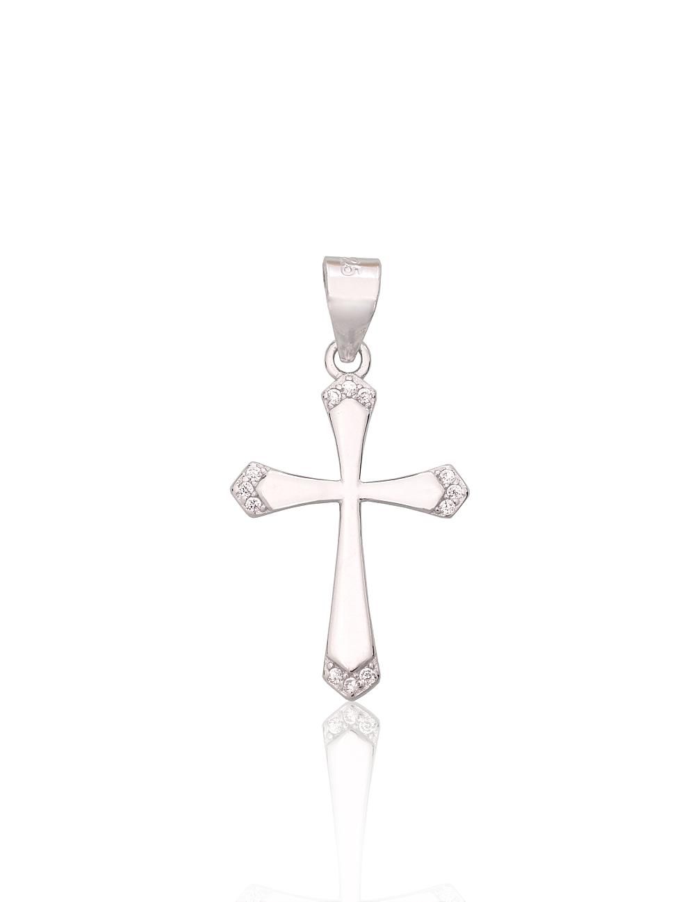 Silver pendant A2301978PRhGrCZ Silver 925° Rhodium Plating Zirkons  Crosses and Icons