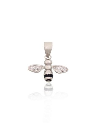 Silver pendant A2302044PRhGrCZMLBK Silver 925° Rhodium Plating Zirkons Jewelery enamel Women Silver pendant A2302044PRhGrCZMLBK Silver 925° Rhodium Plating Zirkons Jewelery enamel Women