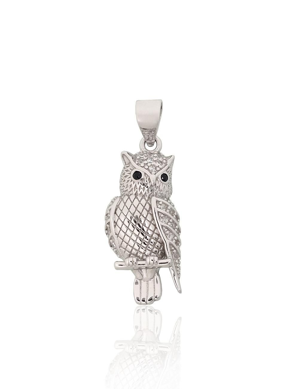 Silver pendant A2302047PRhGrCZCZBK Silver 925° Rhodium Plating Zirkons  Women