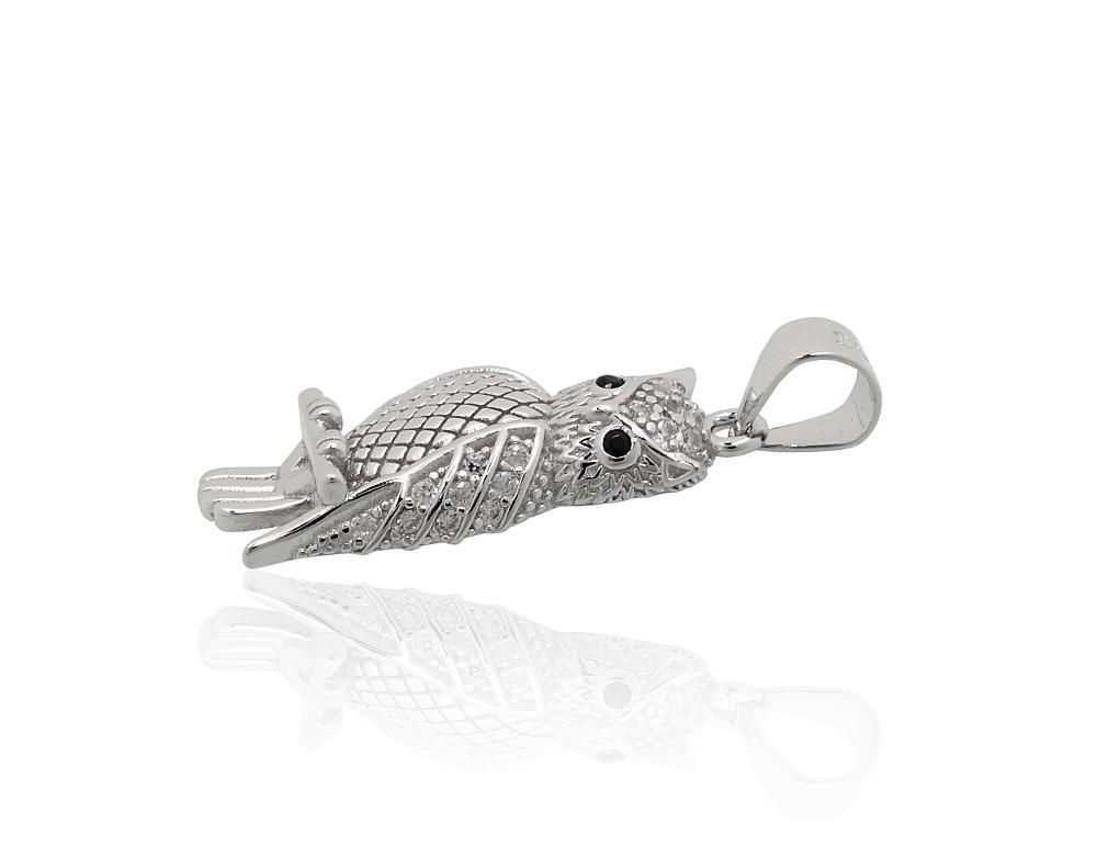 Silver pendant A2302047PRhGrCZCZBK Silver 925° Rhodium Plating Zirkons  Women