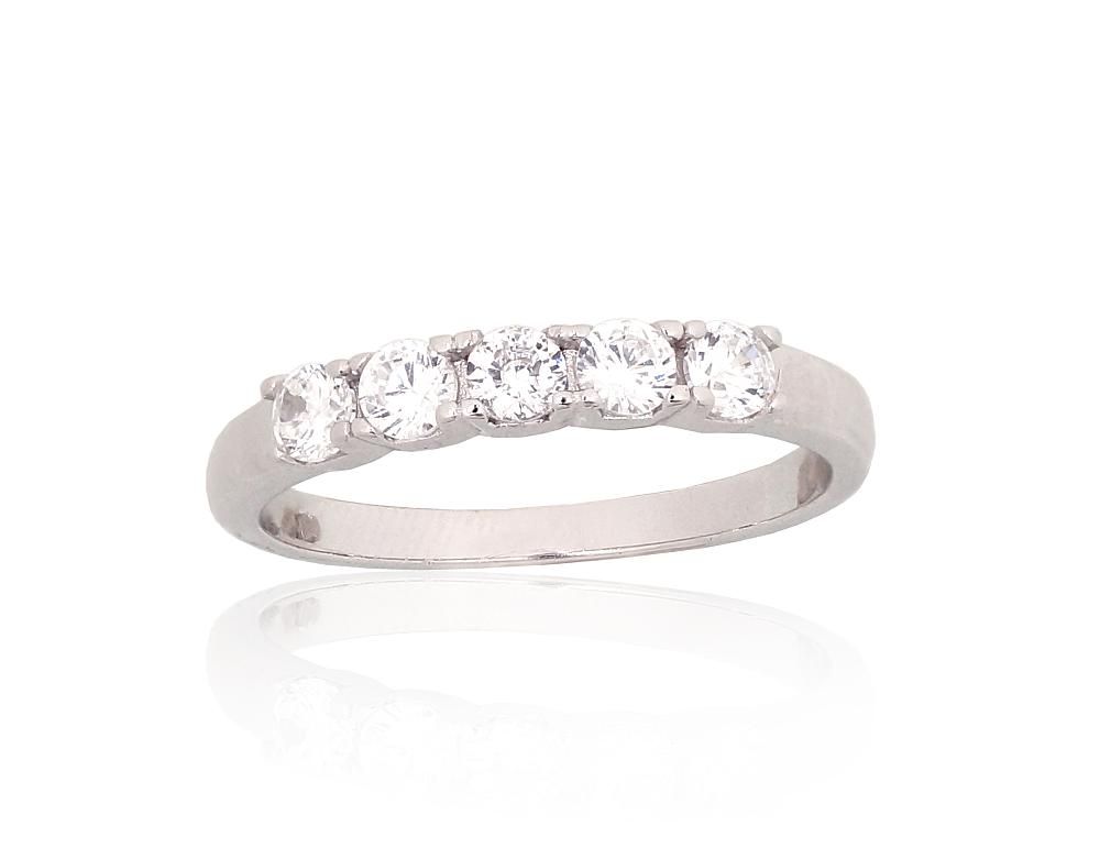 Silver ring A2101935PRhGrCZ Silver 925° Rhodium Plating Zirkons  Women