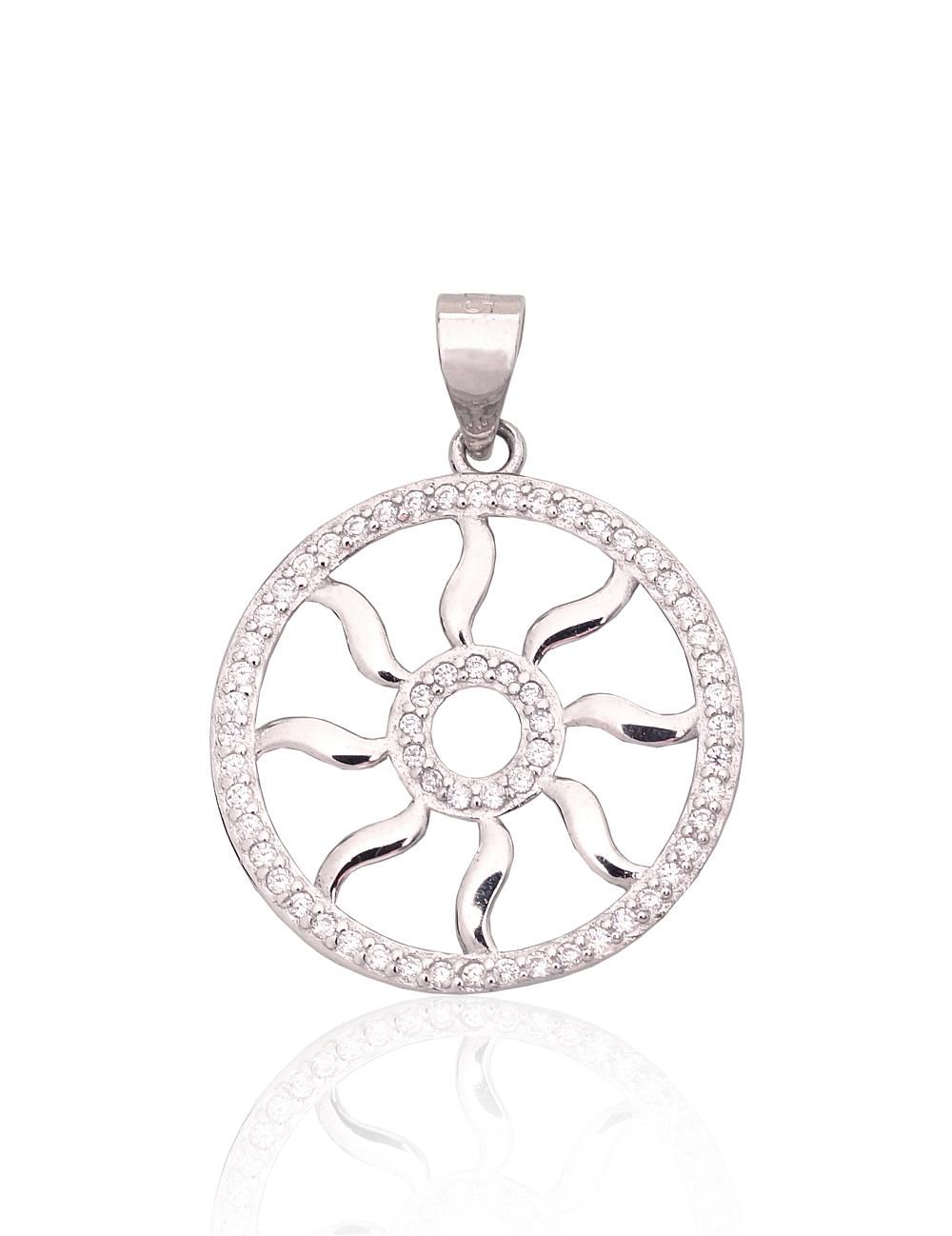 Silver pendant A2301992PRhGrCZ Silver 925° Rhodium Plating Zirkons  Women