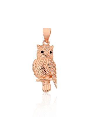 Silver pendant A2302047PAuRCZCZBK Silver 925° red gold Plating Zirkons  Gold plated
