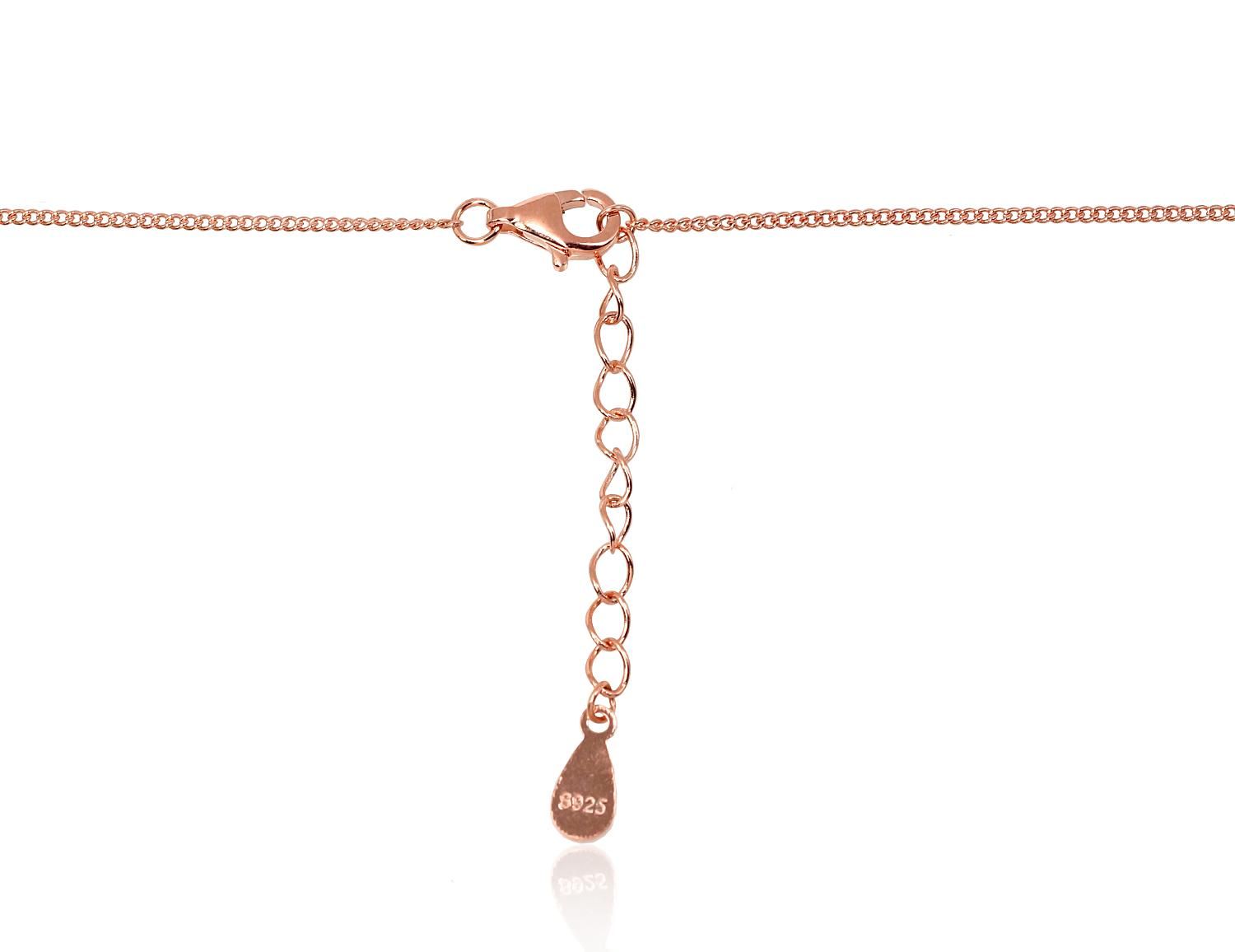 Silver necklace A2500158PAuRCZPEPL Silver 925° red gold Plating Zirkons  Freshwater Pearl  Motherofpearl  Gold plated