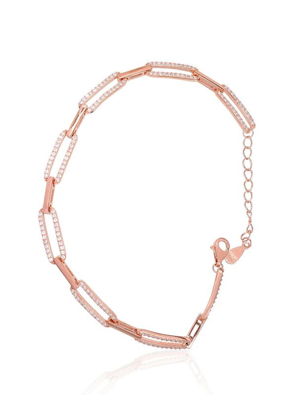 Silver bracelet A2600435PAuRCZ Silver 925° red gold Plating Zirkons  Gold plated