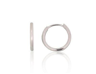Silver hoop earrings A2204303PRhGr Silver 925° Rhodium Plating hoop
