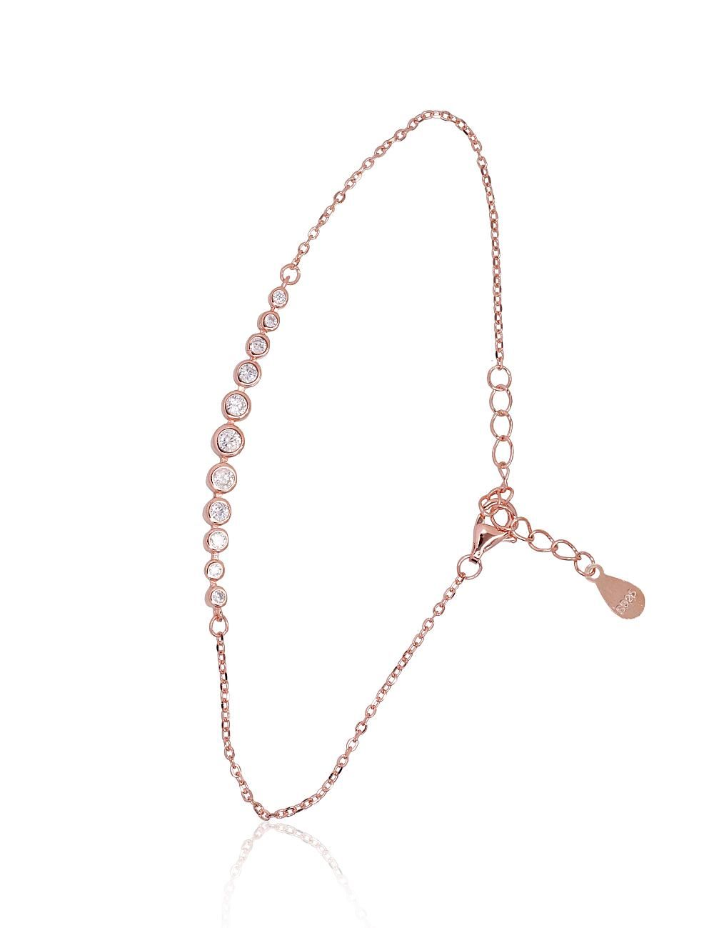 Silver bracelet A2600443PAuRCZ Silver 925° red gold Plating Zirkons  Gold plated