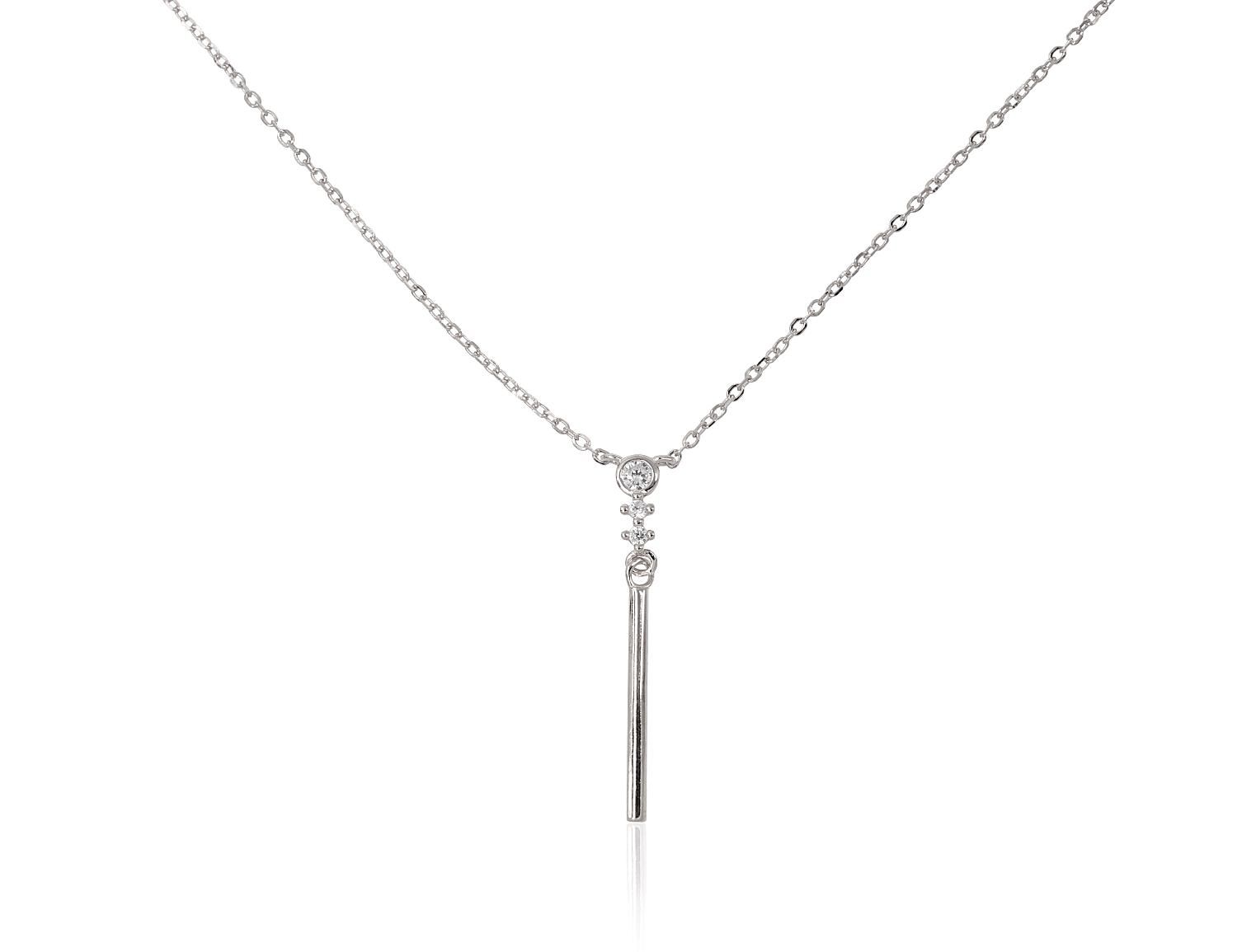 Silver necklace A2500154PRhGrCZ Silver 925° Rhodium Plating Zirkons
