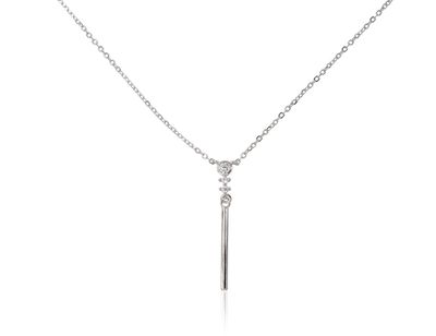 Silver necklace A2500154PRhGrCZ Silver 925° Rhodium Plating Zirkons