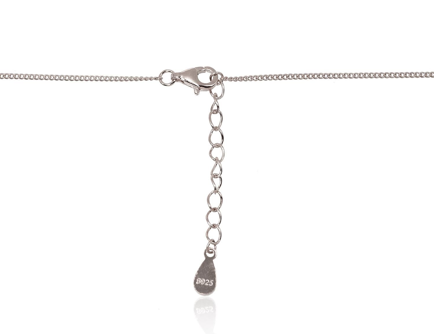 Silver necklace A2500158PRhGrCZPEPL Silver 925° Rhodium Plating Zirkons  Freshwater Pearl  Motherofpearl