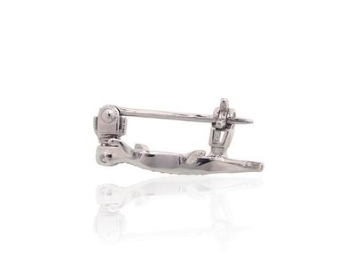 Silver brooch A2920233PRhGrCZ Silver 925° Rhodium Plating Zirkons