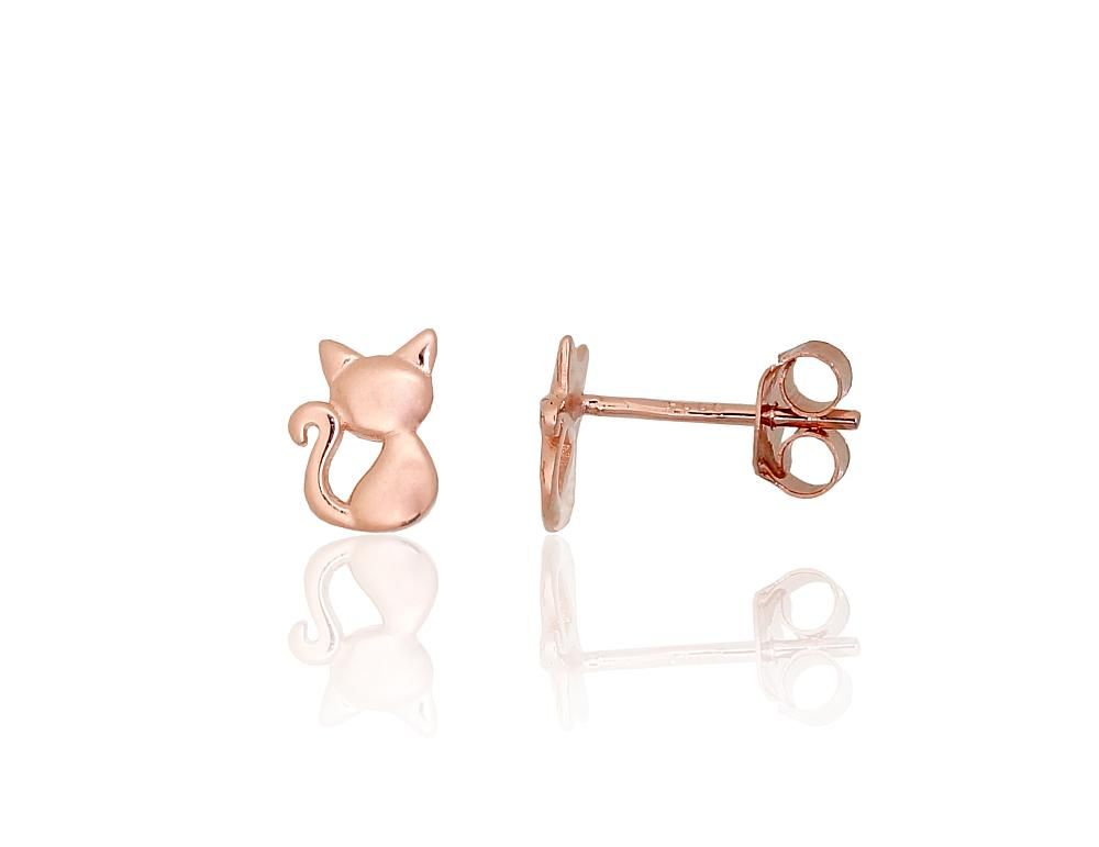 Silver stud earrings A2204289PAuR Silver 925° red gold Plating stud