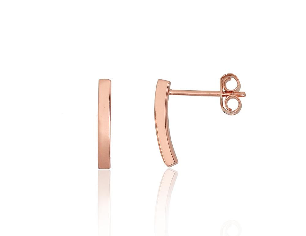 Silver stud earrings A2204290PAuR Silver 925° red gold Plating stud