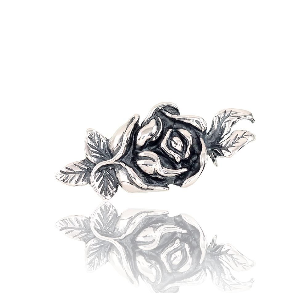 Silver brooch A2920124POxBk Silver 925° oxide Plating