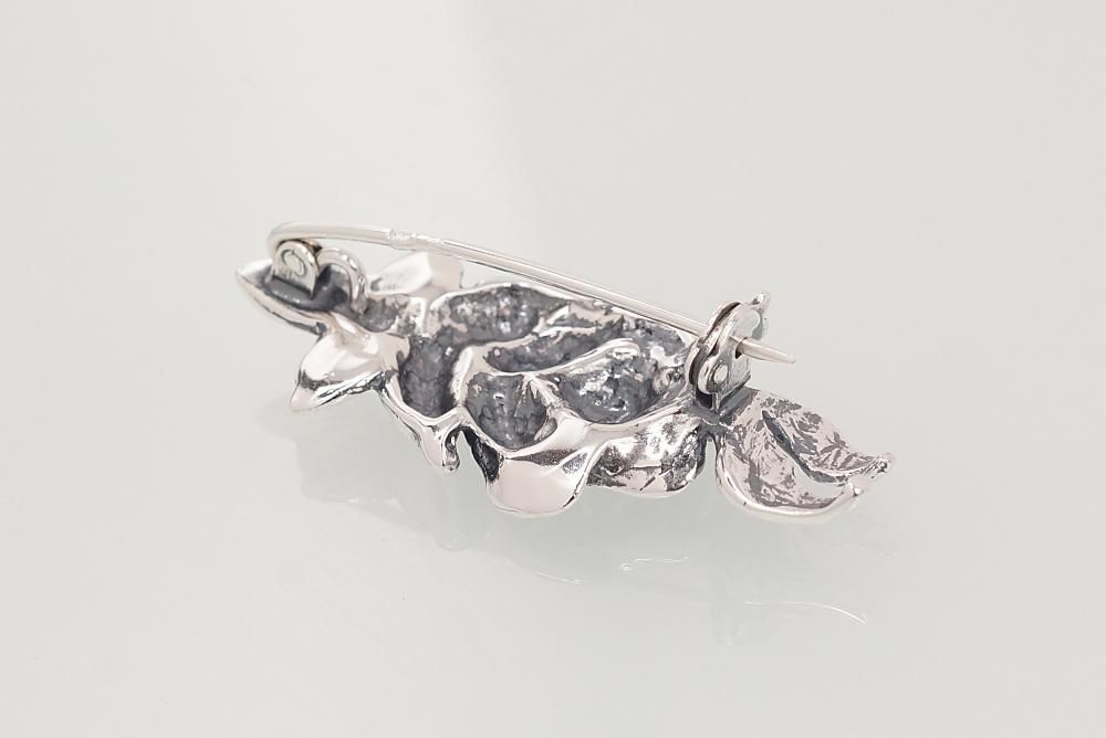 Silver brooch A2920124POxBk Silver 925° oxide Plating
