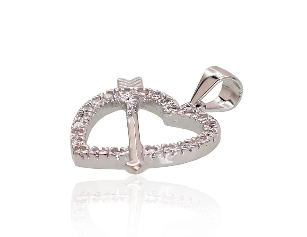 Silver pendant A2301662PRhGrCZ Silver 925° Rhodium Plating Zirkons  Women