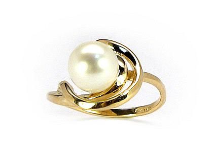 Gold ring A1100047AuYPE Yellow Gold 585° Freshwater Pearl  Women