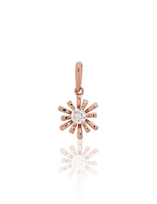 Gold pendant A1301161AuRCZ Red Gold 585° Zirkons  Women