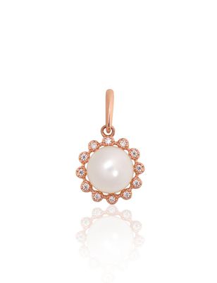 Für Frauen Goldener Kettenanhänger A1301164AuRCZPE Rotes Gold 585° Zirkon  Perlen